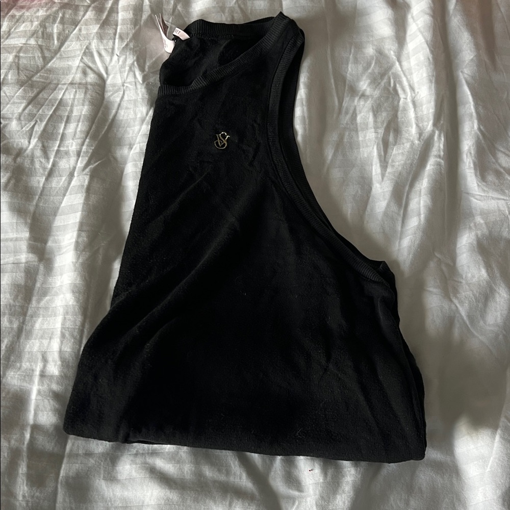 Black Sleeveless Pj Top